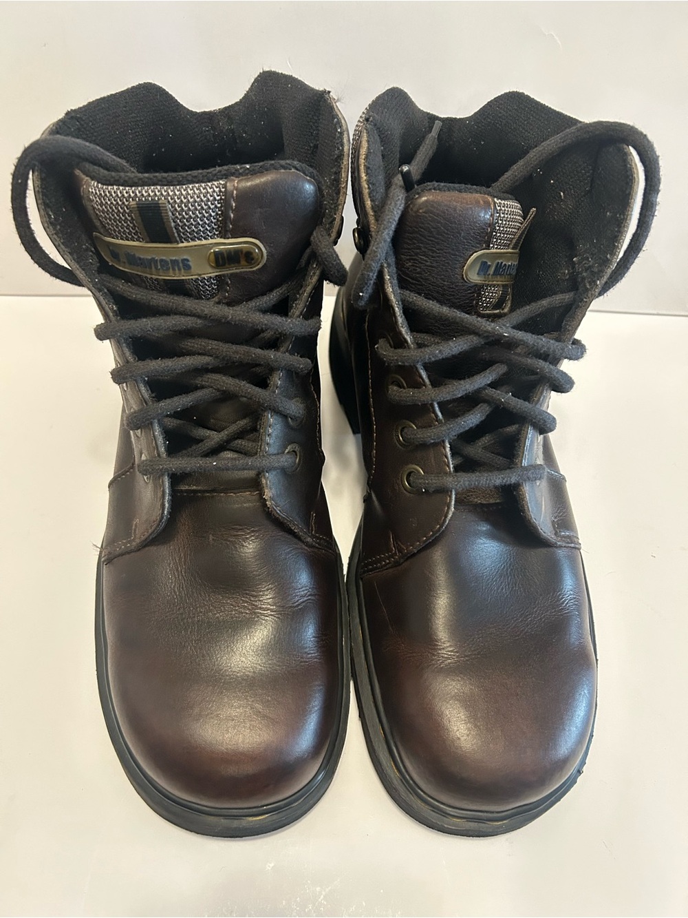 Vintage Dr. Martens 9235 Boots Brown Leather Made in England Men's Size 10